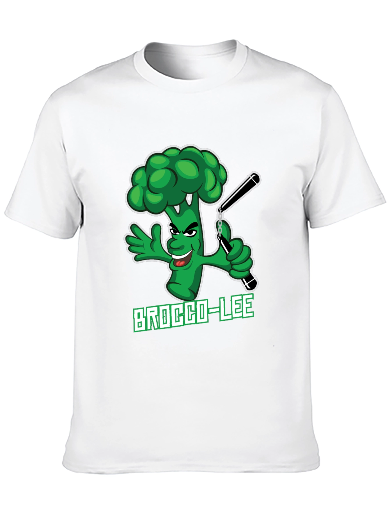 Brocco-Lee T-Shirt - Funny Broccoli Ninja Design