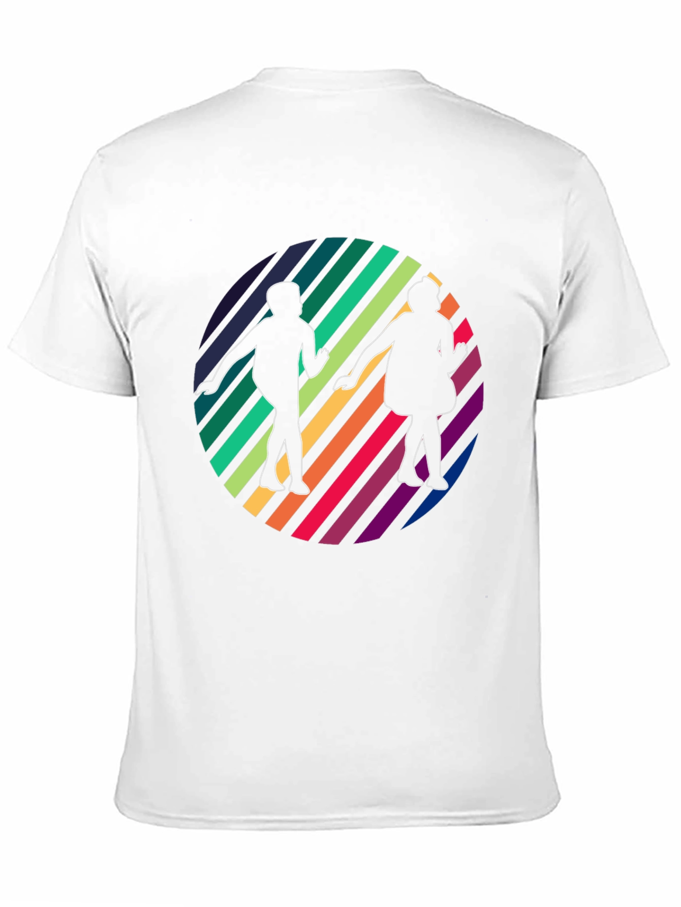 Retro Rainbow Dance Silhouette Tee