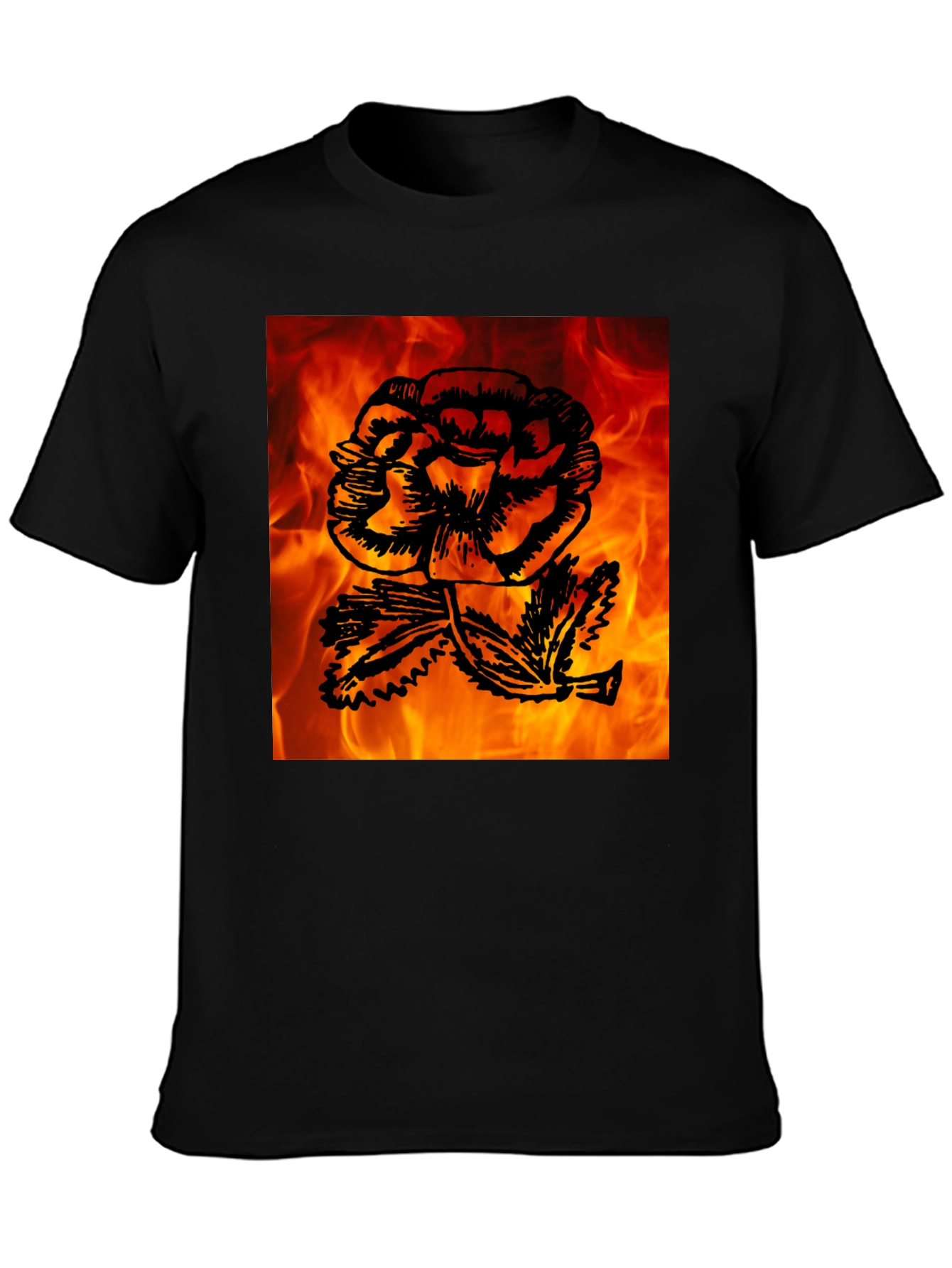 Fiery Rose Graphic Tee