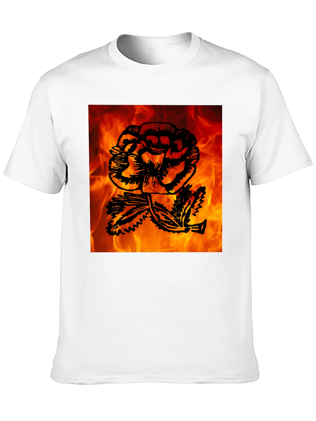 Fiery Rose Graphic Tee