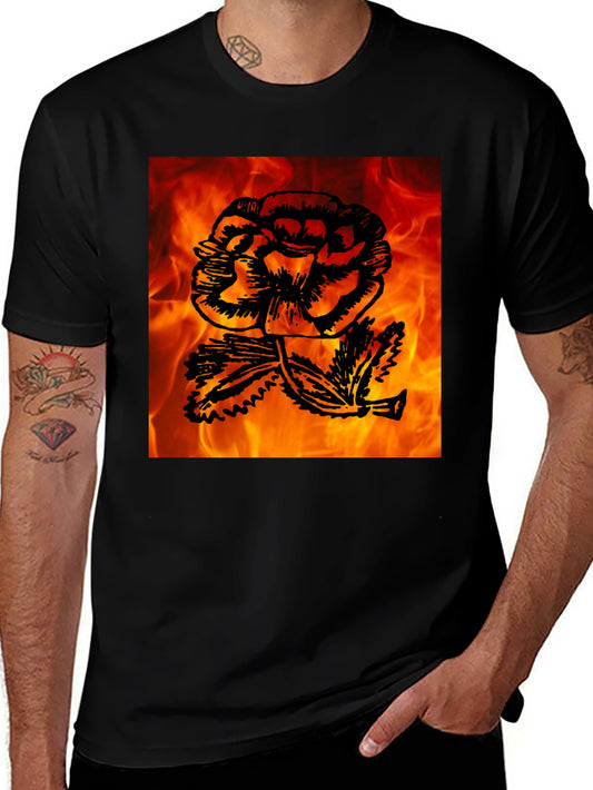 Fiery Rose Graphic Tee