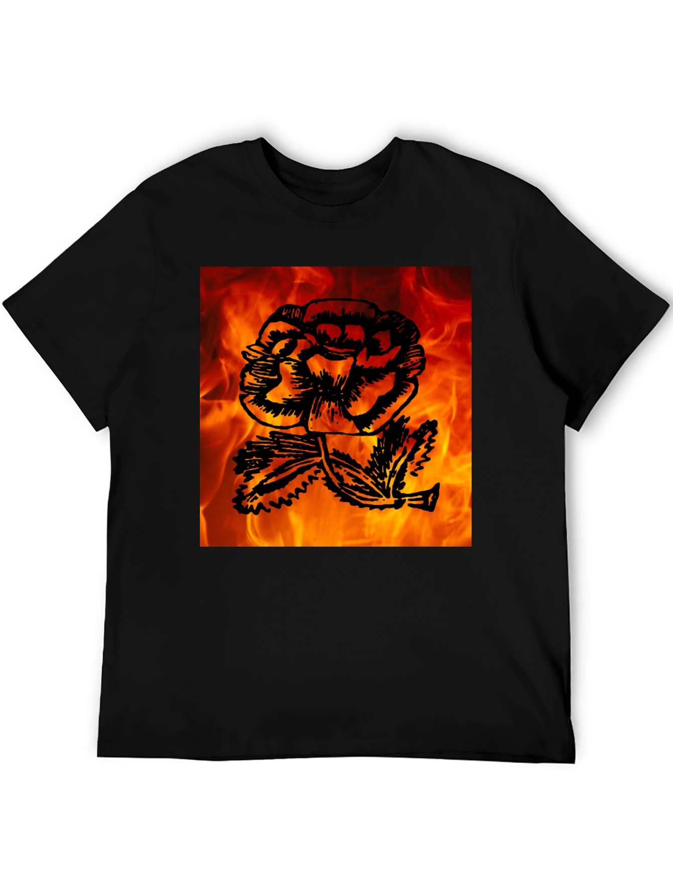 Fiery Rose Graphic Tee