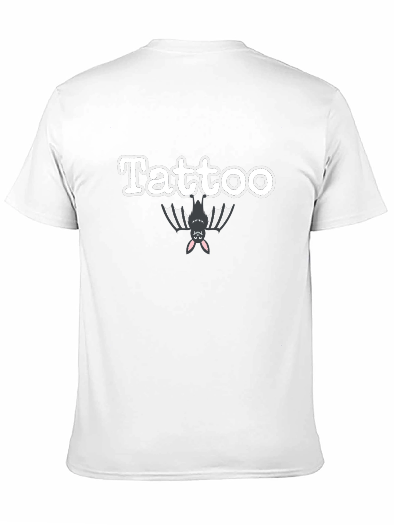 Tattoo Bat Graphic T-Shirt | Trendy Crew Neck Tee