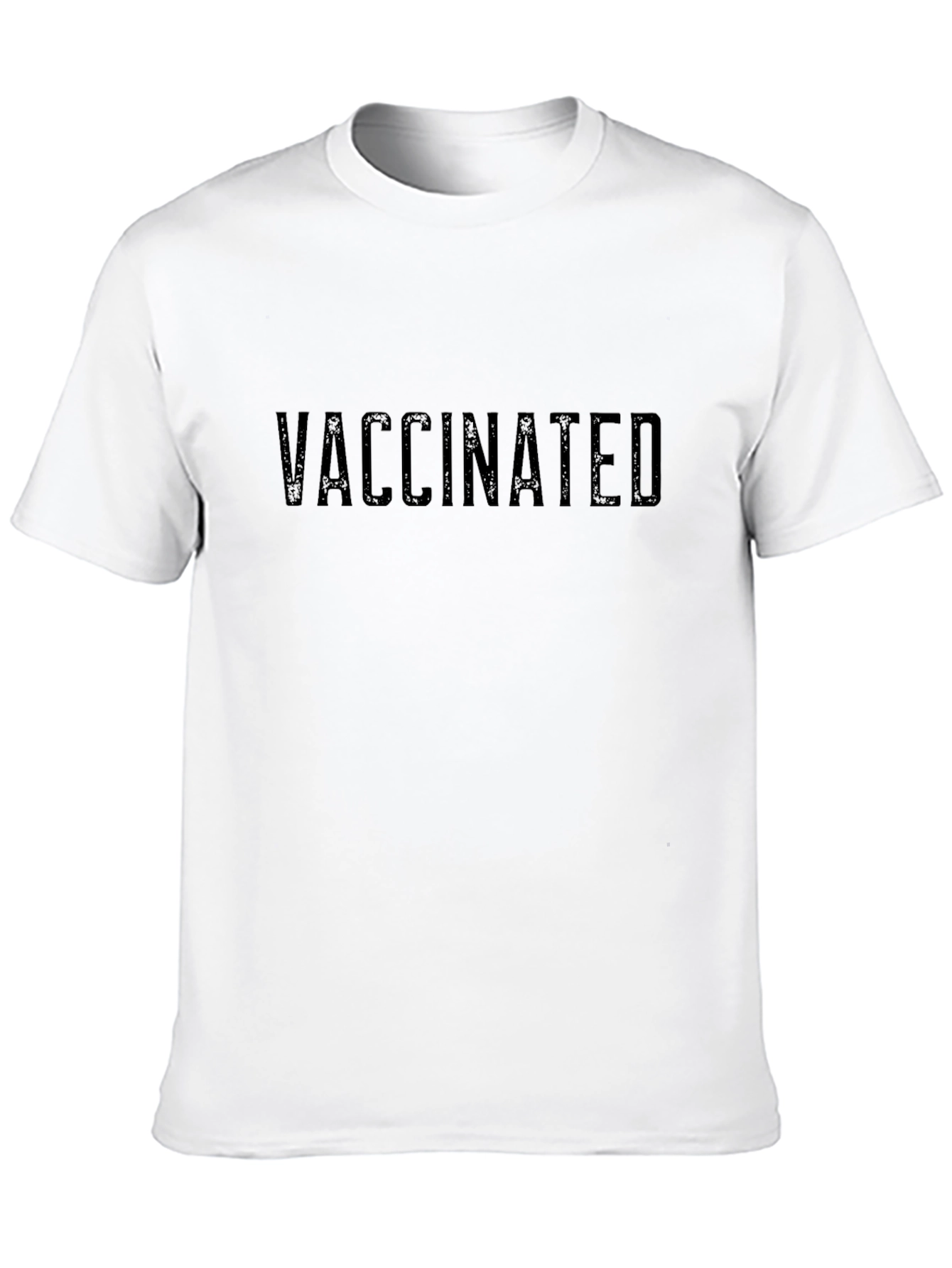 Vaccinated Statement Black T-Shirt