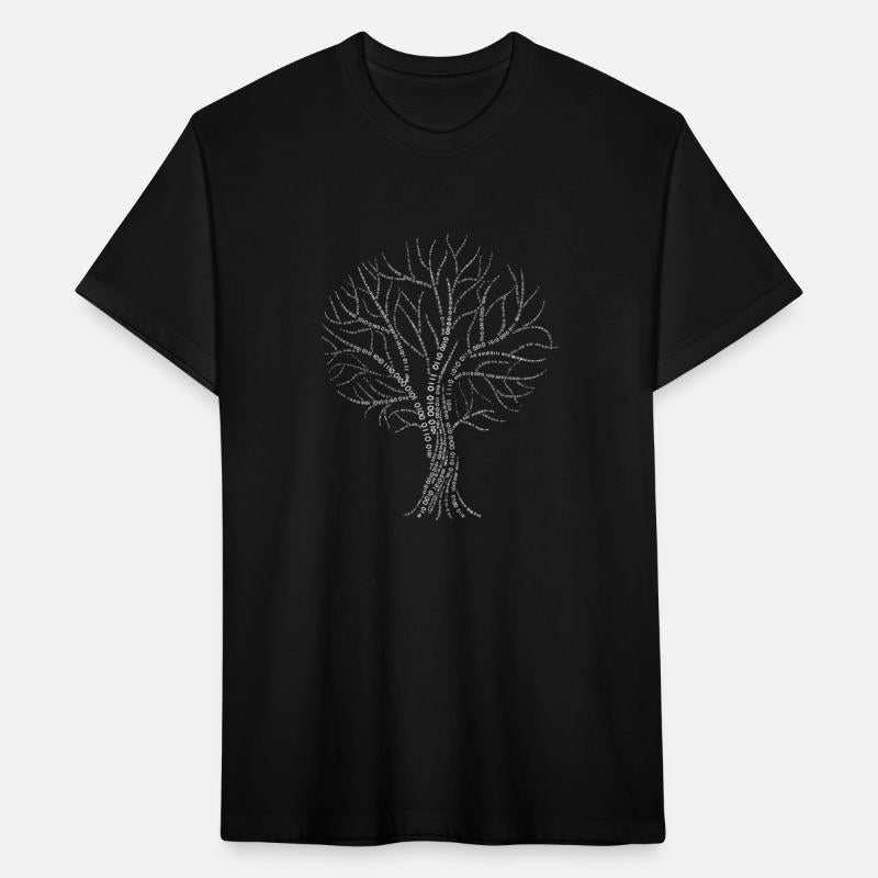 Binary Tree White Nerdy Computer Coding Programmer