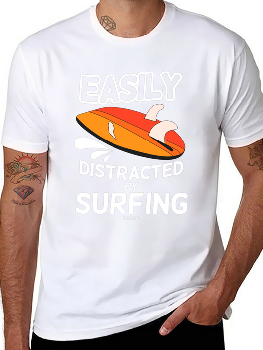 Easily Distracted by Surfing T-Shirt