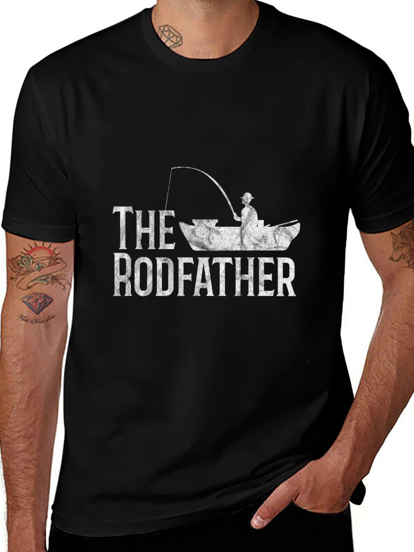 The Rodfather Fishing T-Shirt - Angler Humor Tee