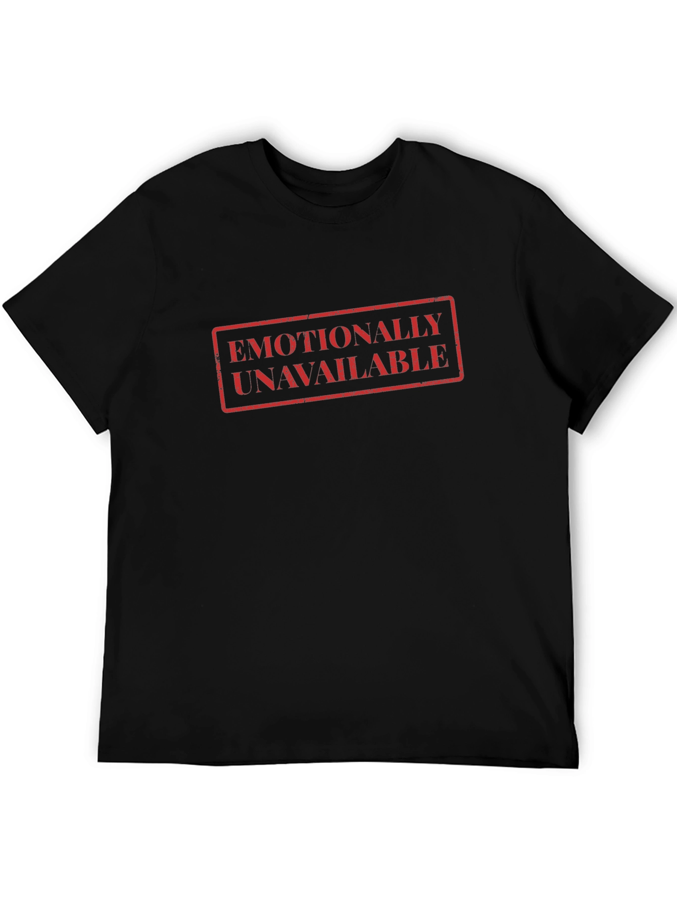 Emotionally Unavailable Graphic Tee - Black