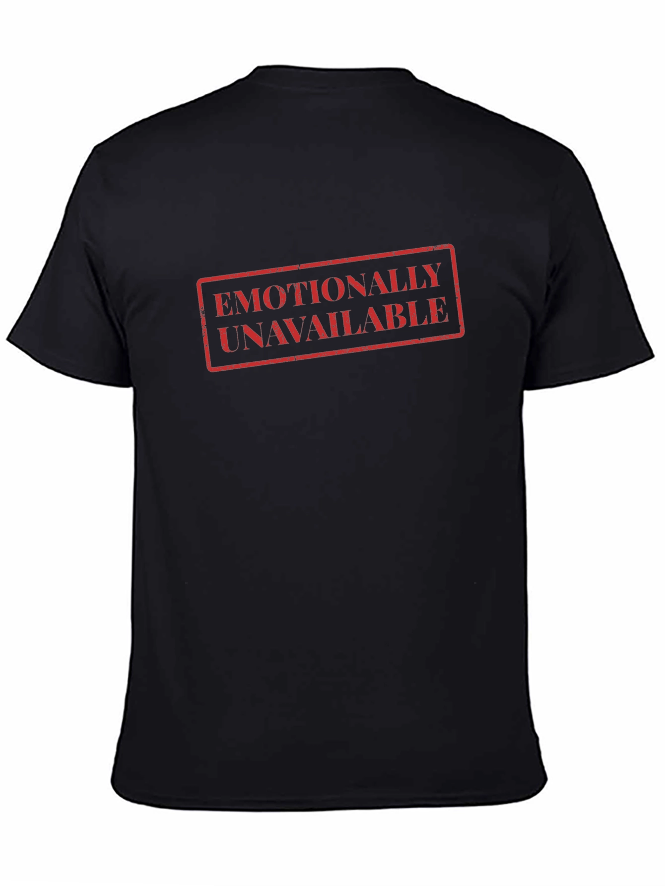 Emotionally Unavailable Graphic Tee - Black