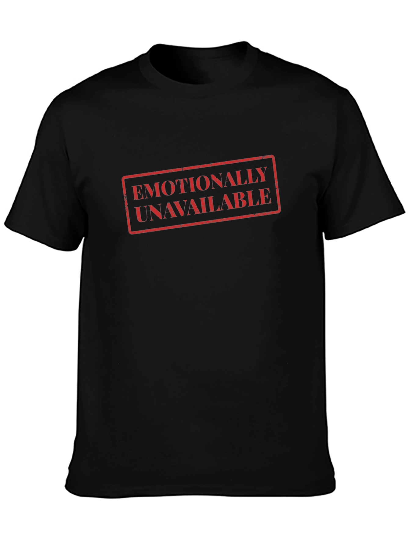 Emotionally Unavailable Graphic Tee - Black