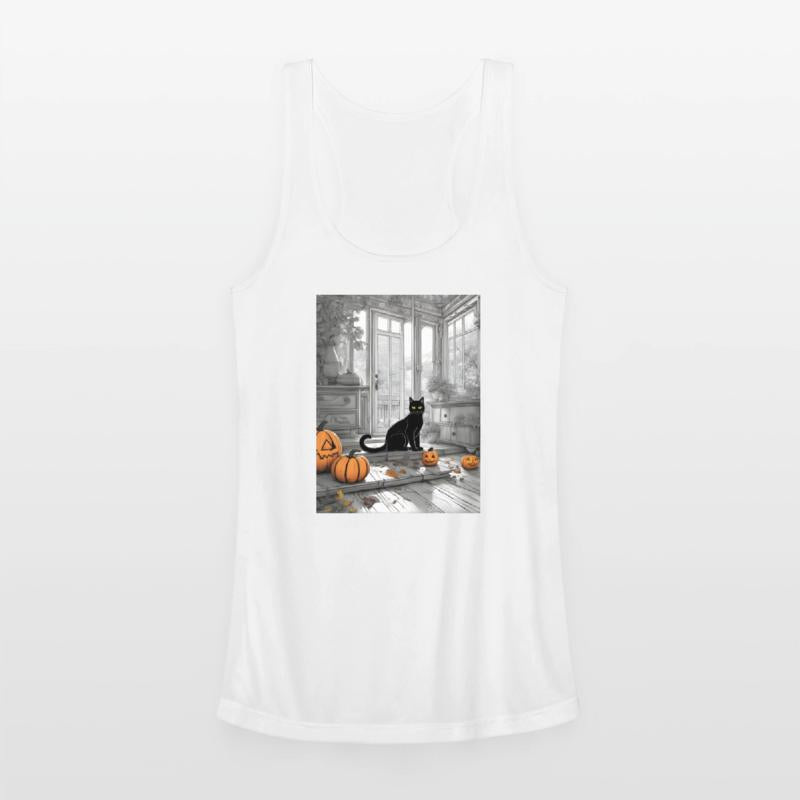 black cat in halloween