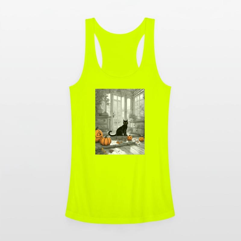 black cat in halloween