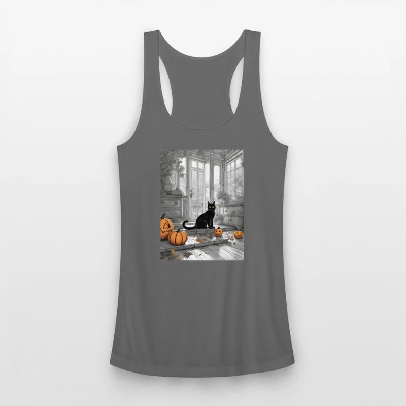 black cat in halloween