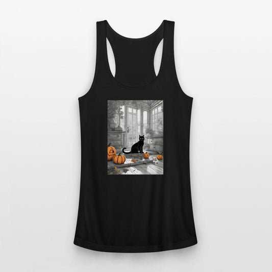 black cat in halloween