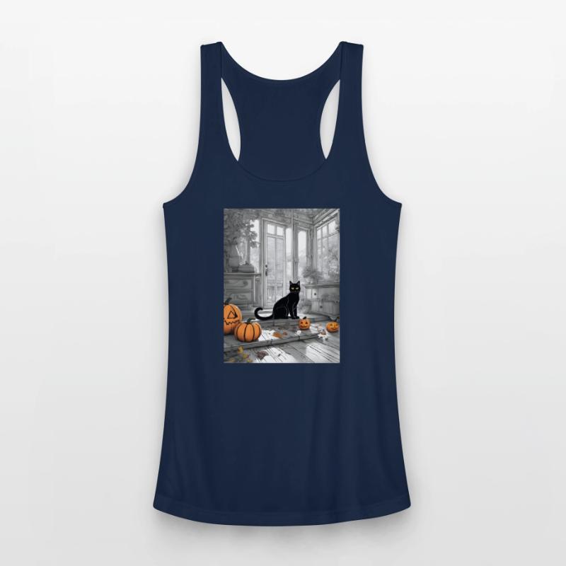 black cat in halloween