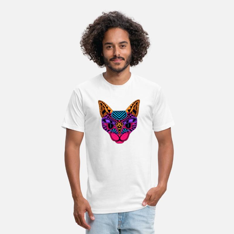 Black Neon Cat T shirt