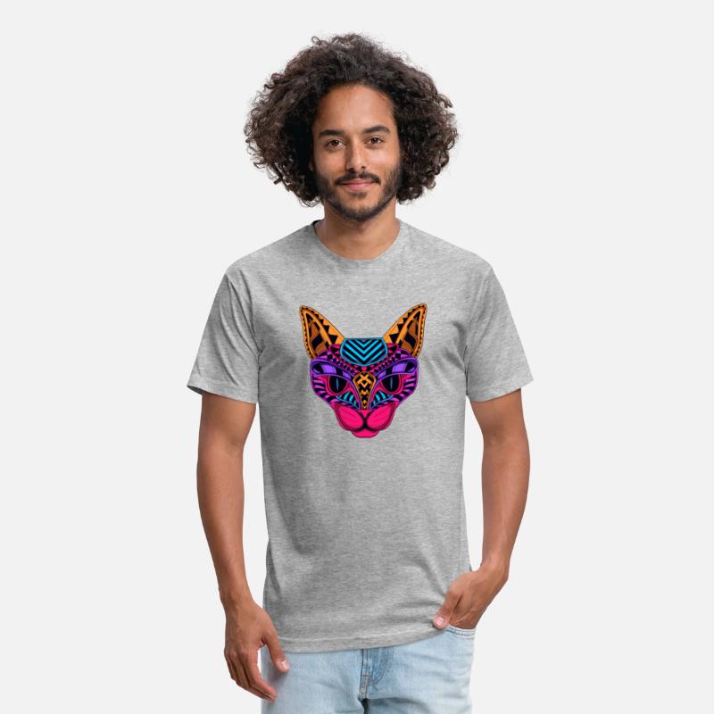 Black Neon Cat T shirt