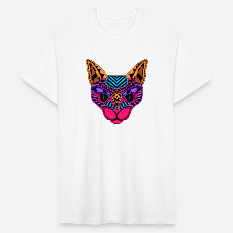 Black Neon Cat T shirt