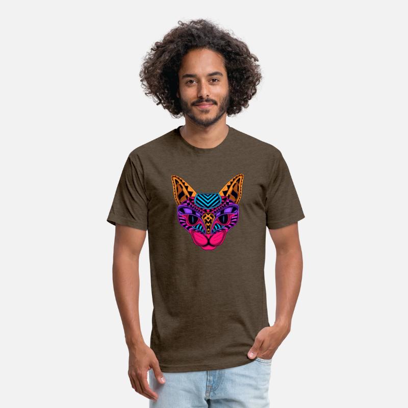 Black Neon Cat T shirt