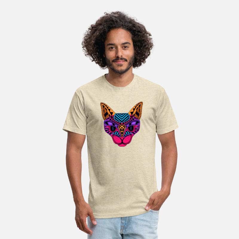 Black Neon Cat T shirt