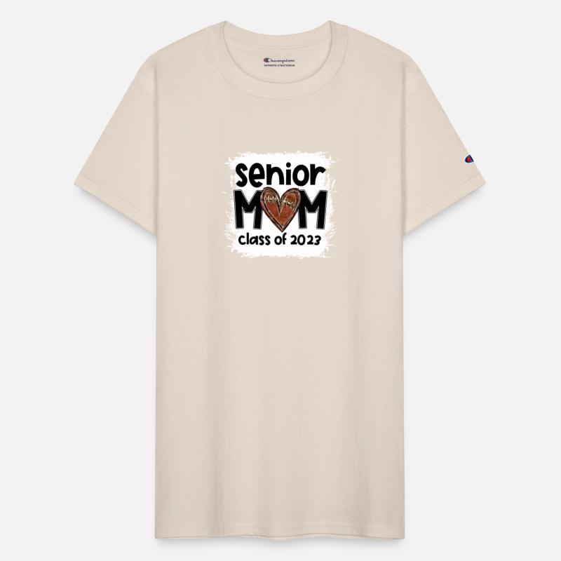 Bleached Football Senior Mom Class 2023 Football