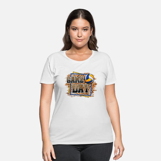 Bleached Leopard Volleyball Game Day Volleyball