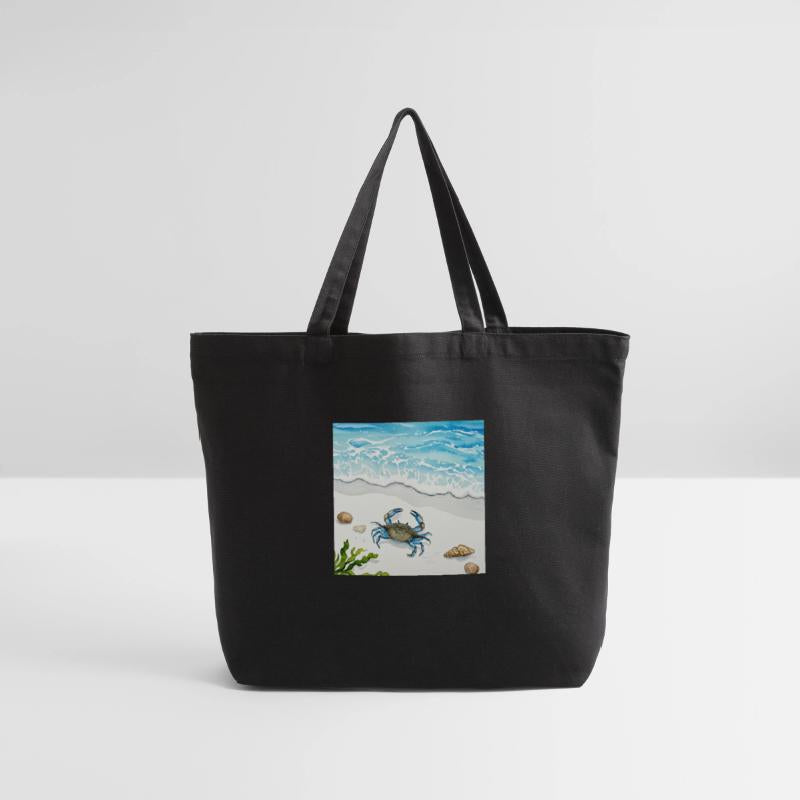 Blue Crab Beach Scene Art Tee