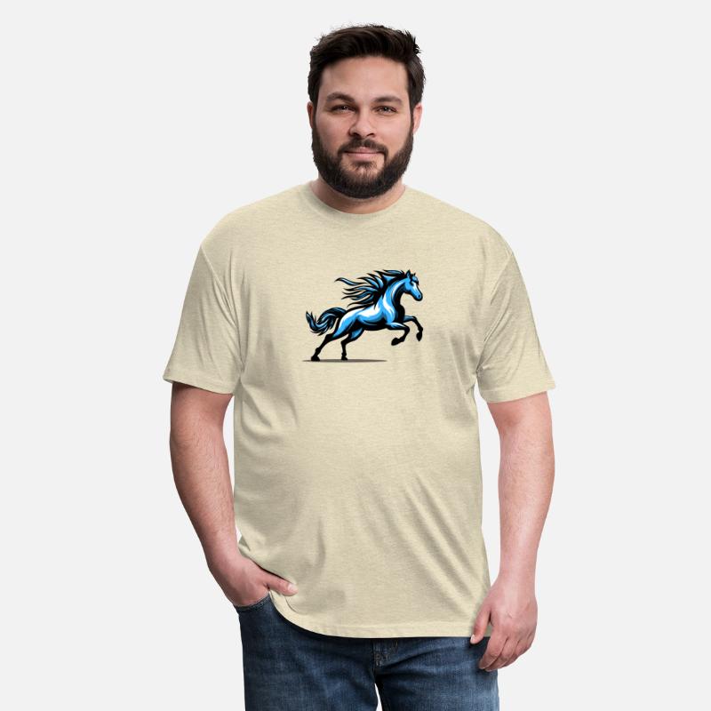 Blue vector base Horses mascot Desgin