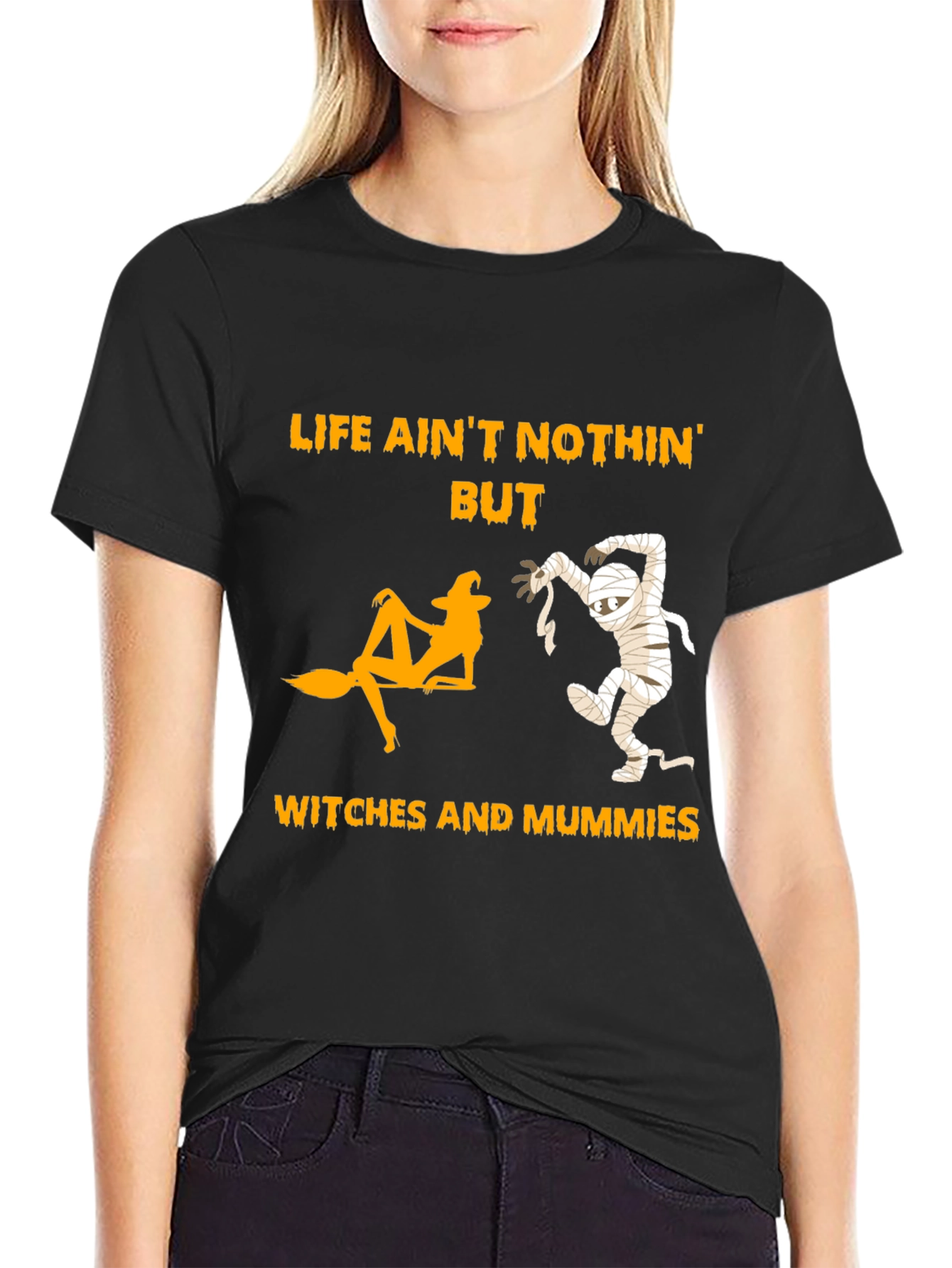 Halloween Witches and Mummies T-Shirt
