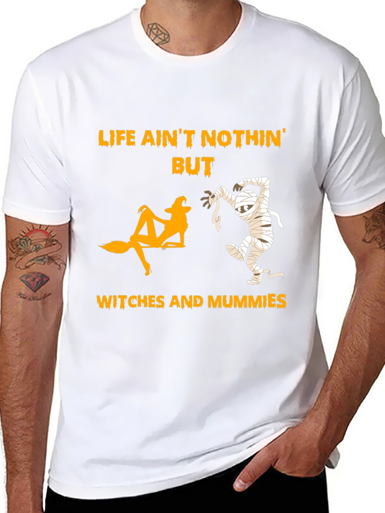 Halloween Witches and Mummies T-Shirt