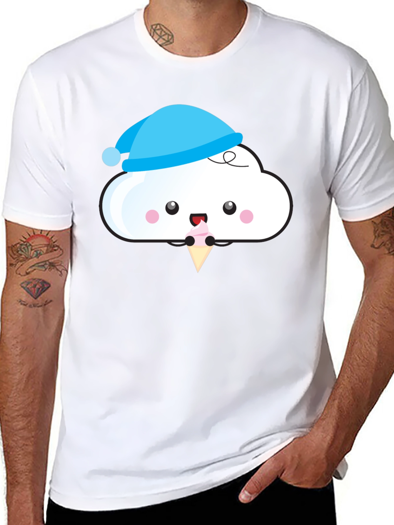 Cute Cloud Ice Cream T-Shirt