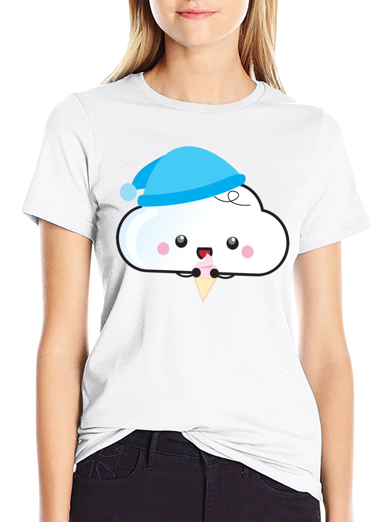 Cute Cloud Ice Cream T-Shirt