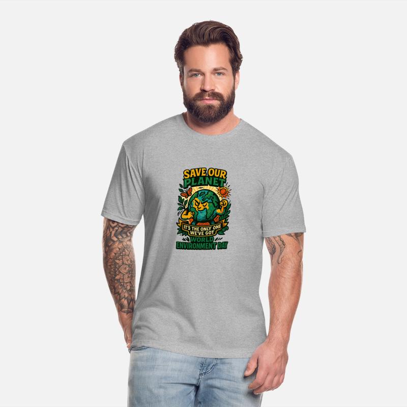 Bold Earth Activist Retro Design World Environment