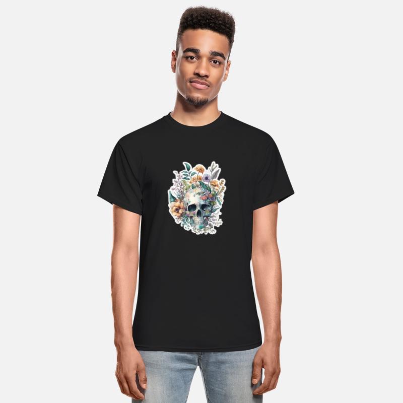 Botanical Skull Design