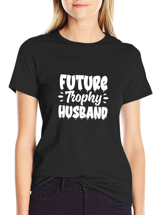 Future Trophy Husband Graphic Tee - Black Cotton T-Shirt