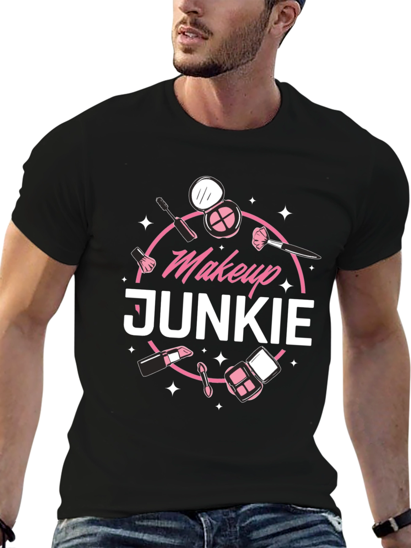 Makeup Junkie Graphic Tee - Beauty Lovers T-Shirt