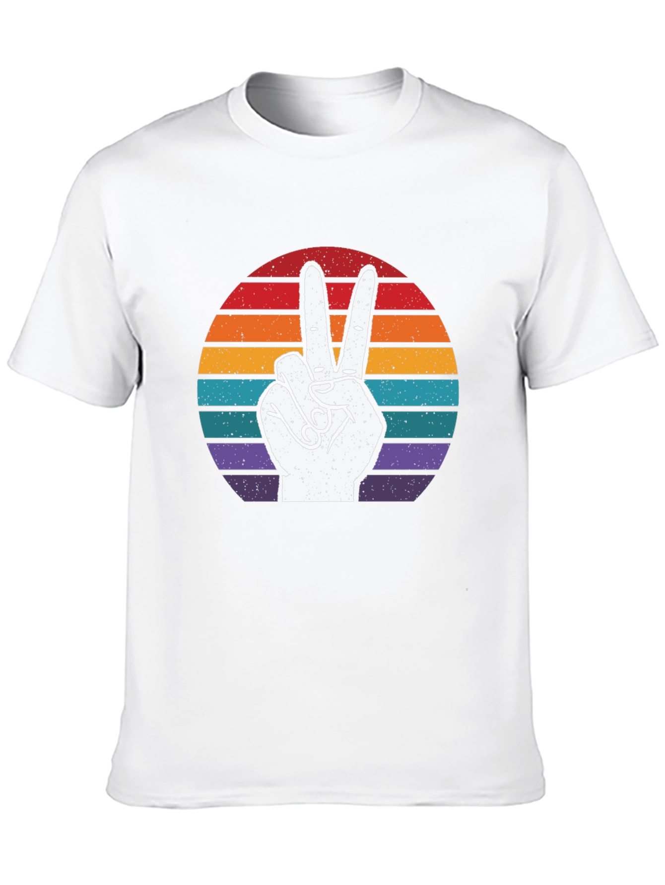Retro Peace Sign Graphic T-Shirt