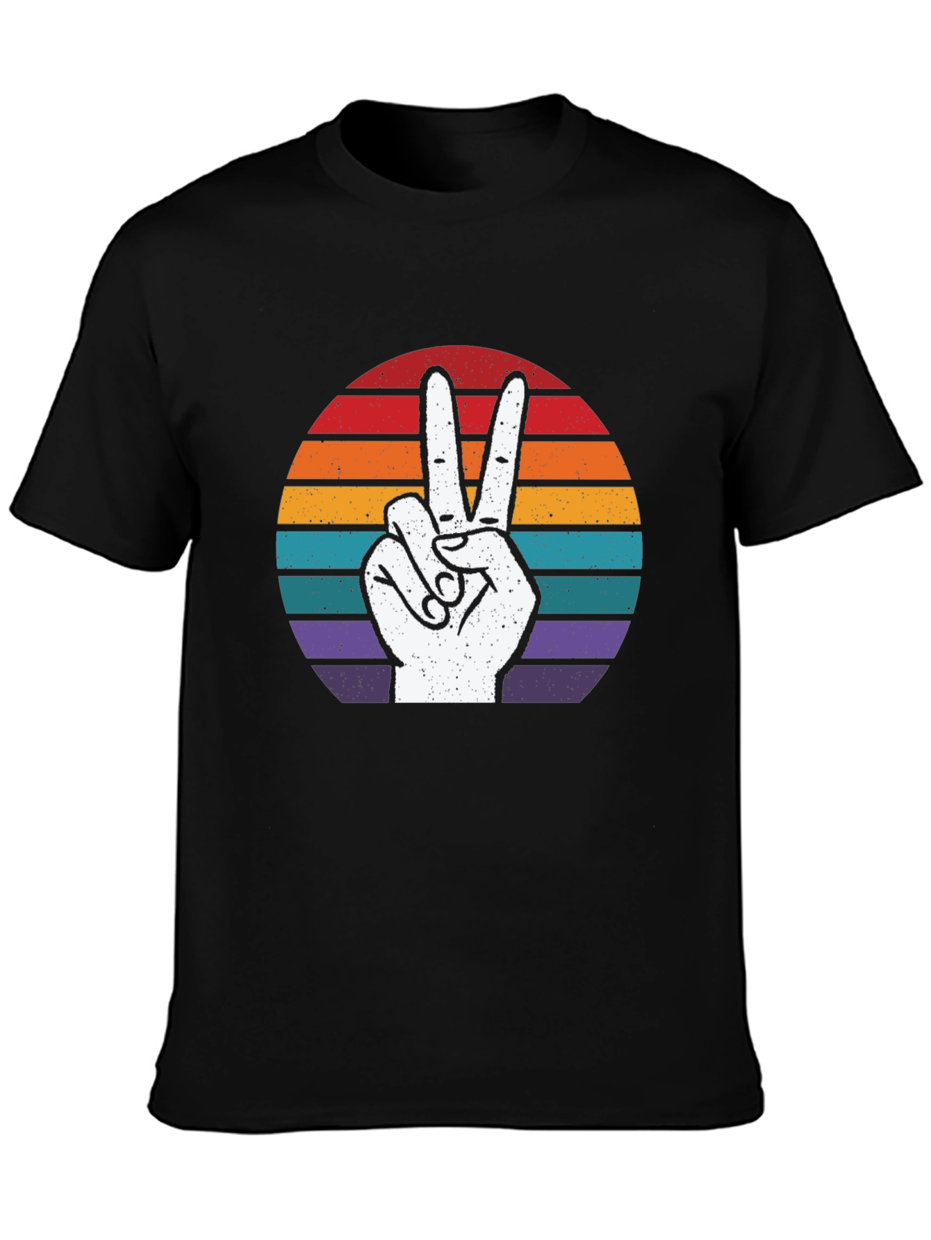 Retro Peace Sign Graphic T-Shirt