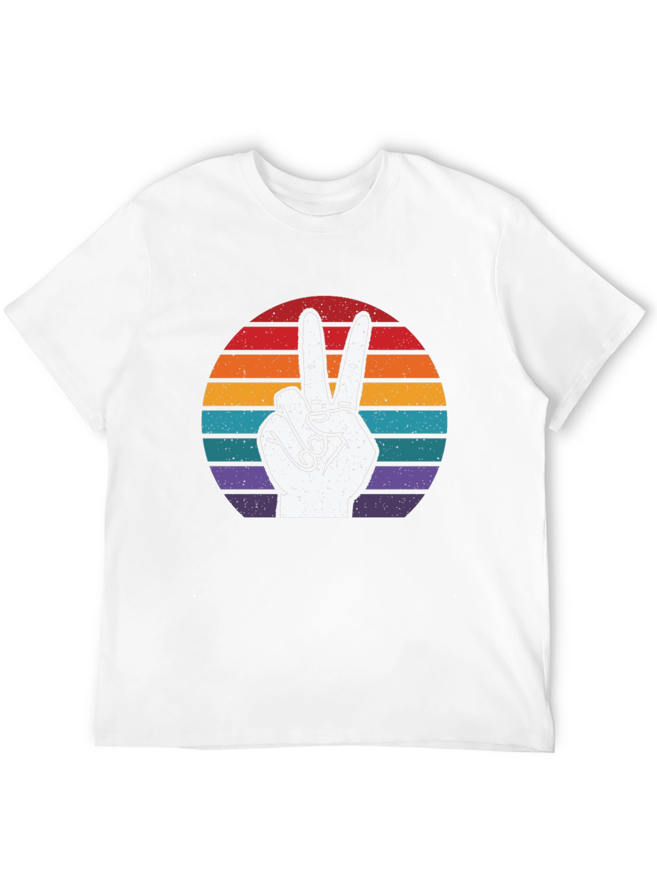 Retro Peace Sign Graphic T-Shirt
