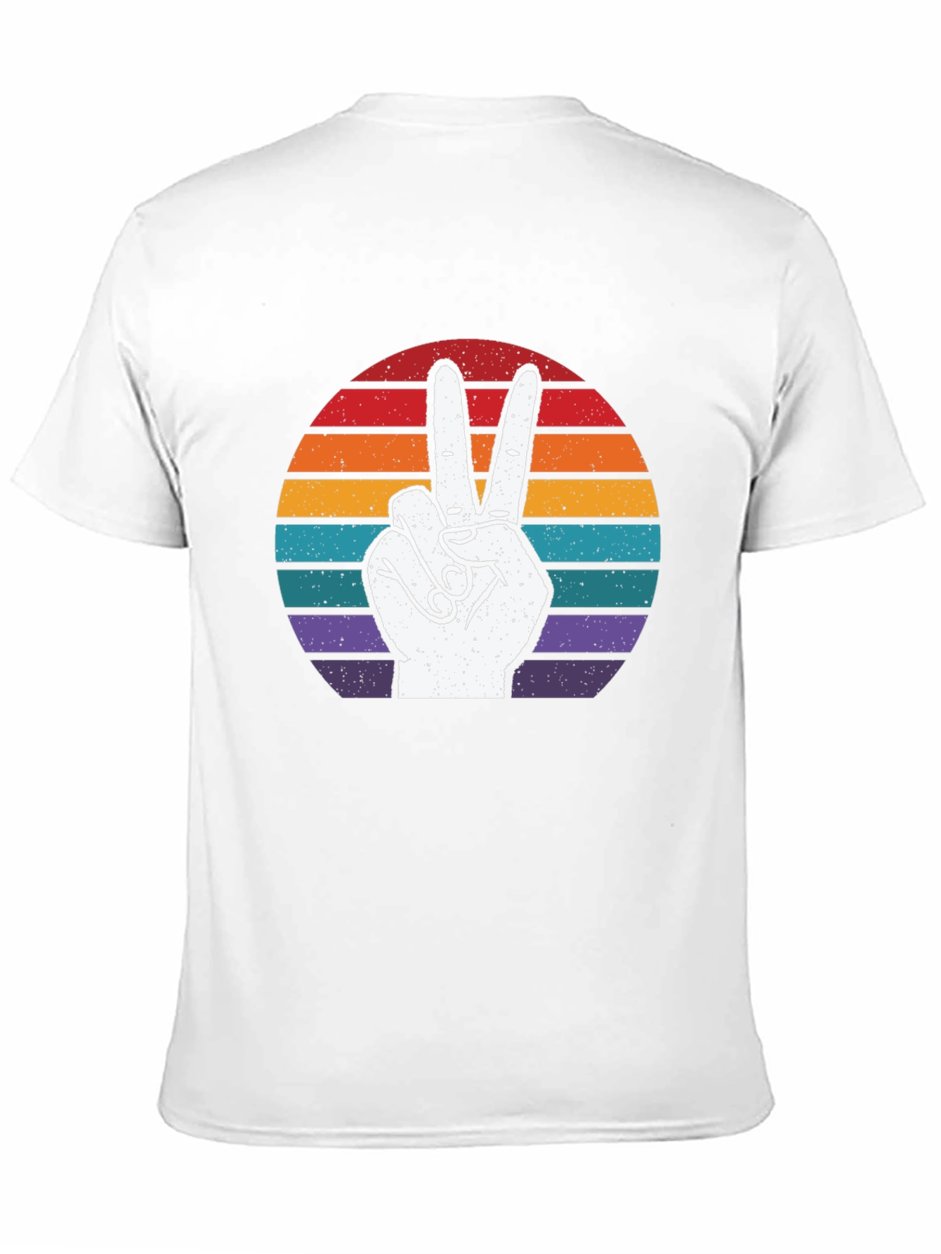Retro Peace Sign Graphic T-Shirt