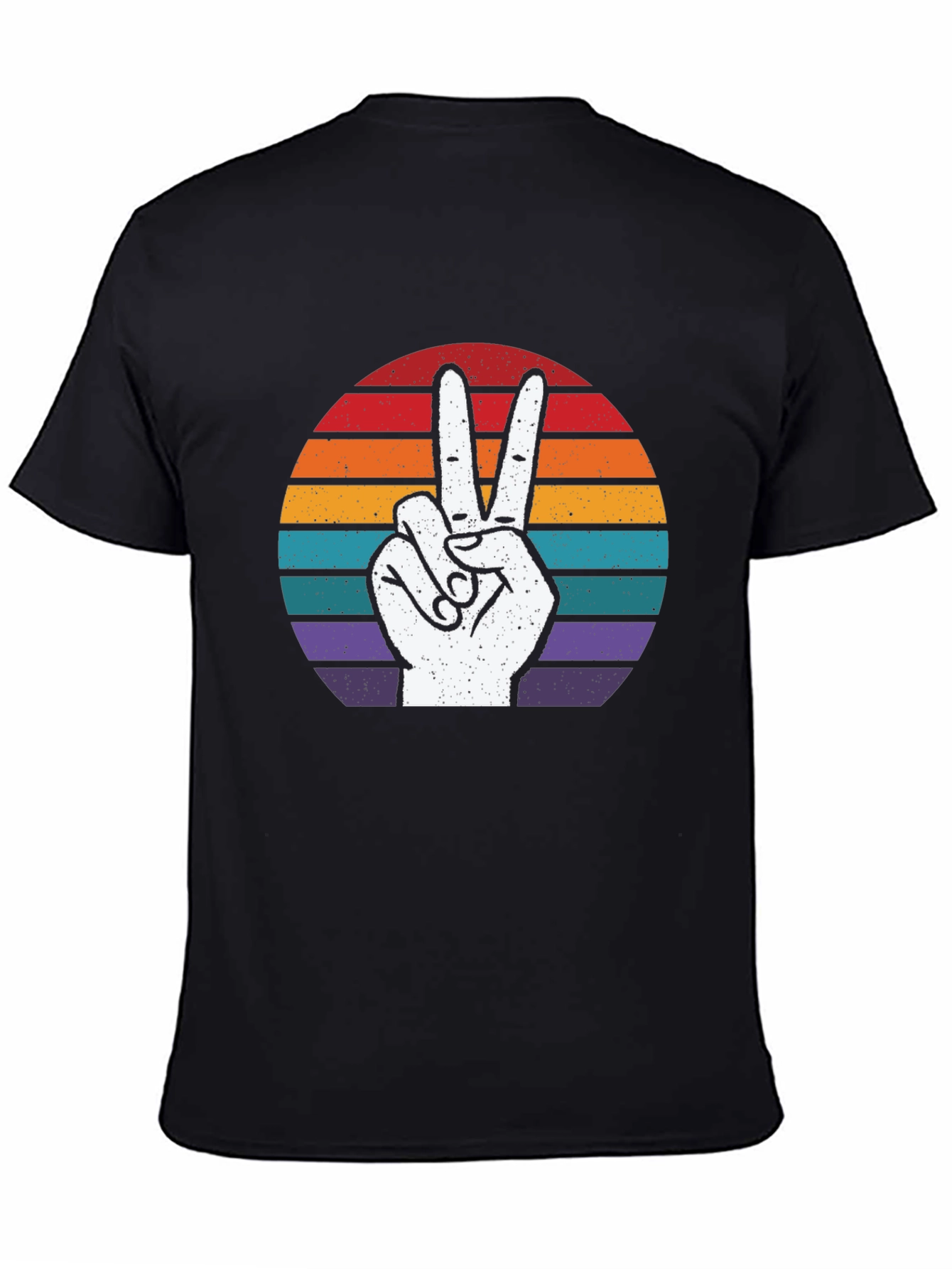 Retro Peace Sign Graphic T-Shirt