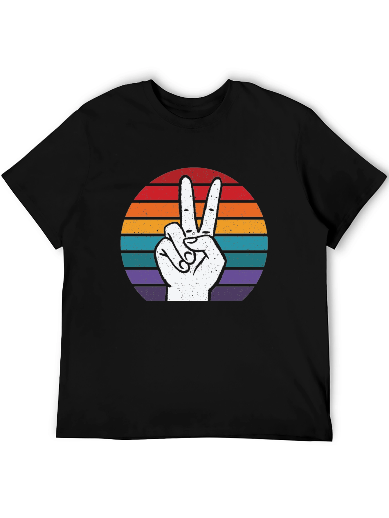 Retro Peace Sign Graphic T-Shirt