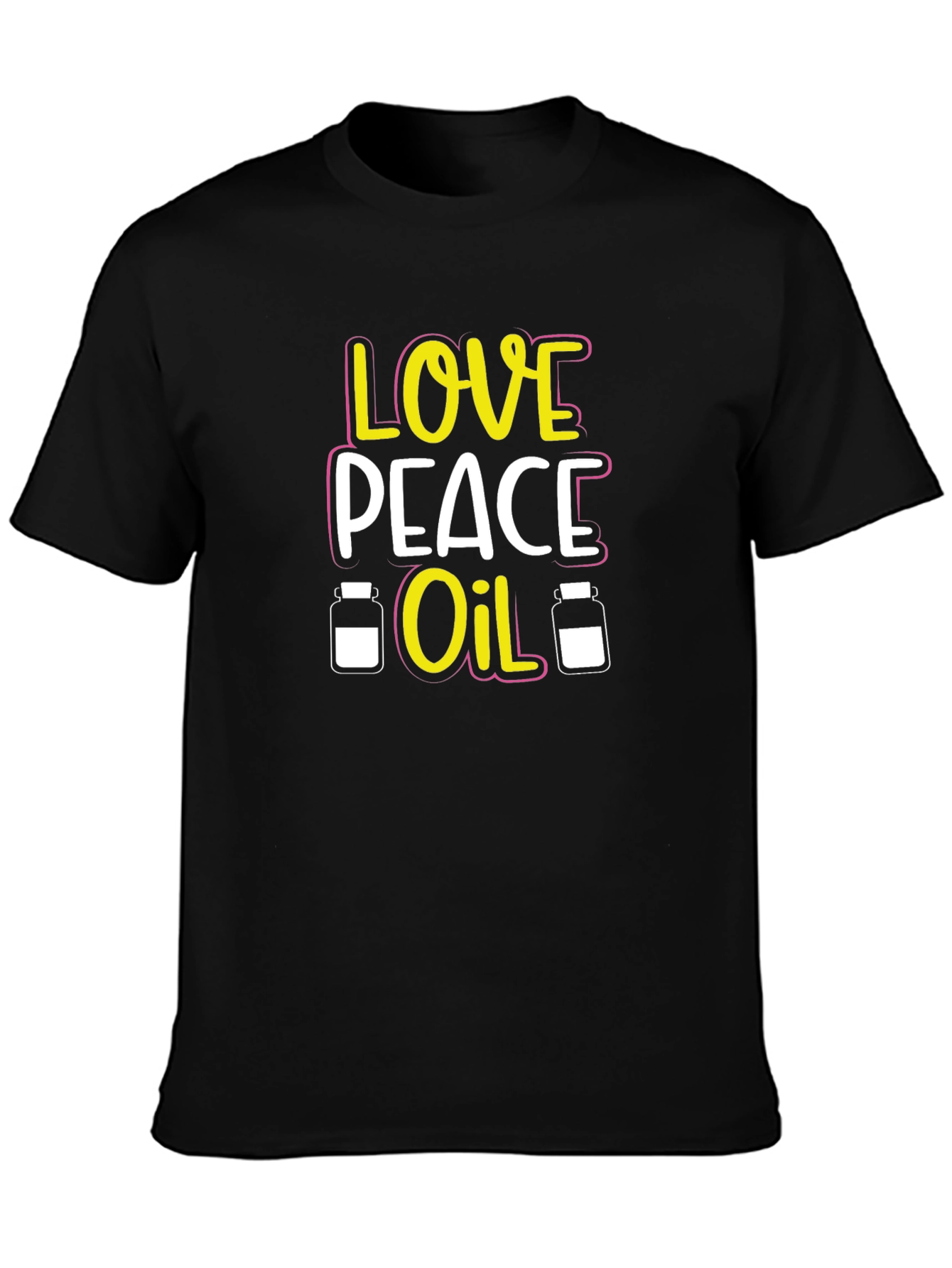 Love Peace Oil T-Shirt Black