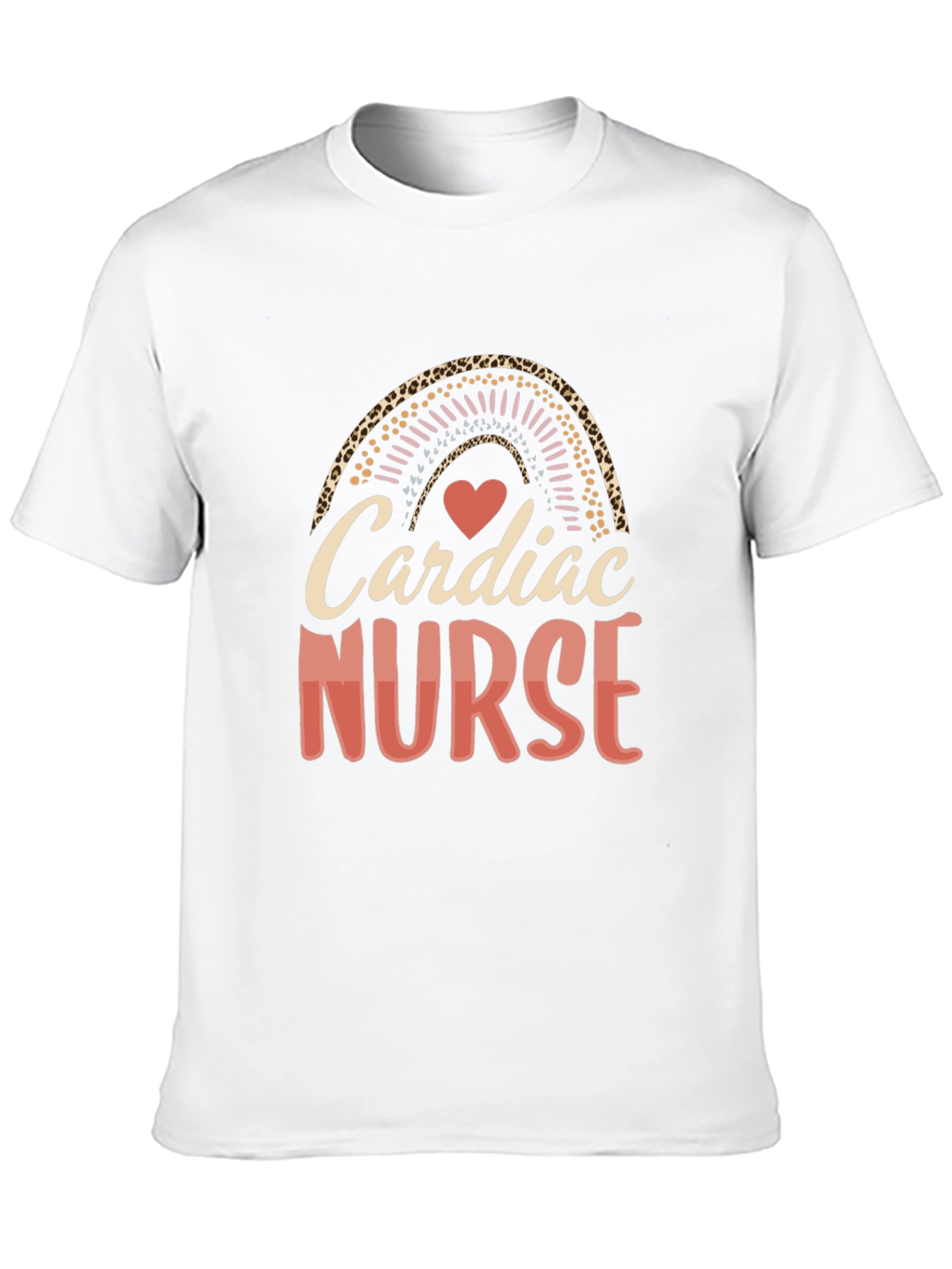 Cardiac Nurse Rainbow Graphic Tee