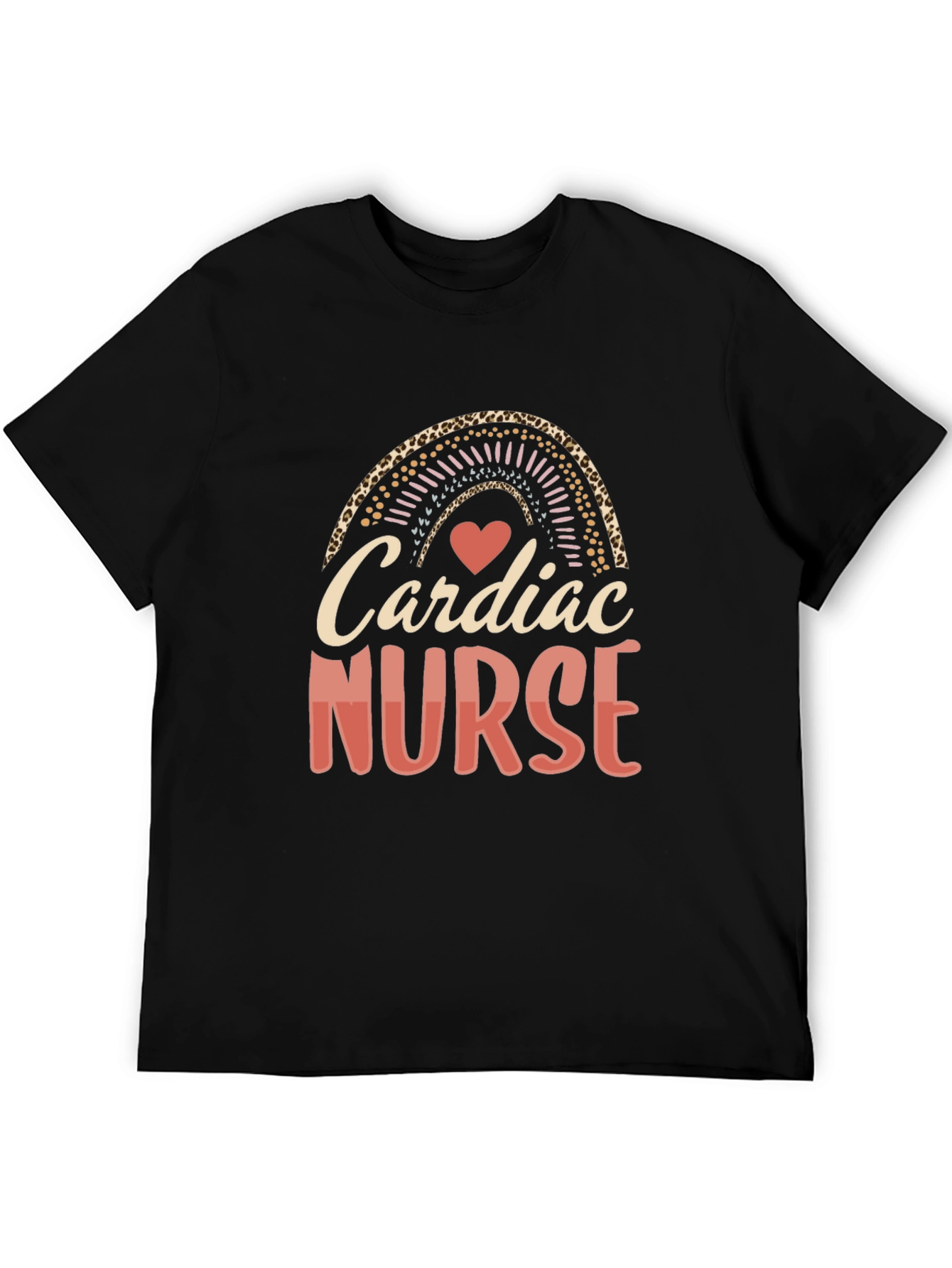 Cardiac Nurse Rainbow Graphic Tee