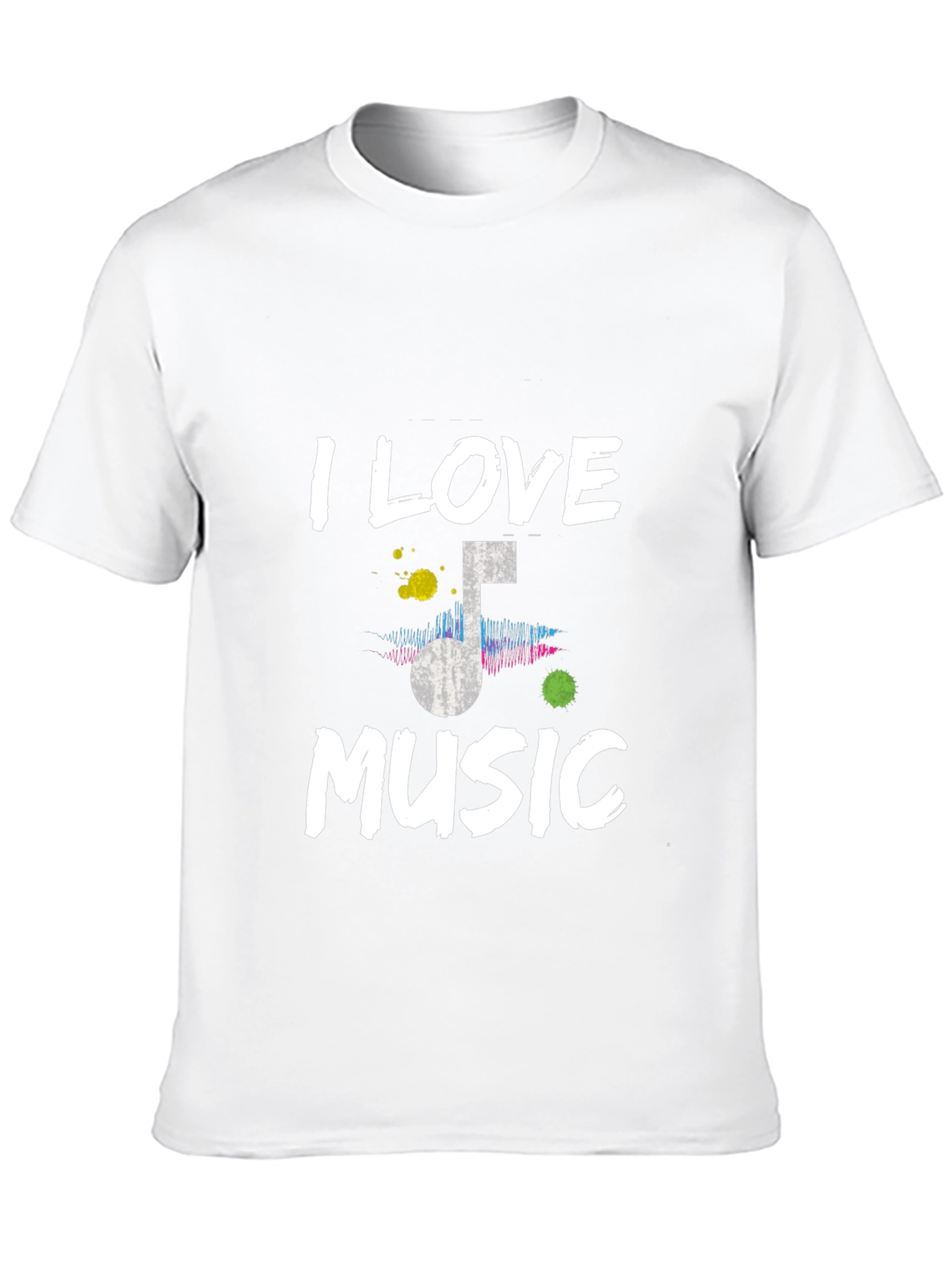 I Love Music Black Graphic Tee