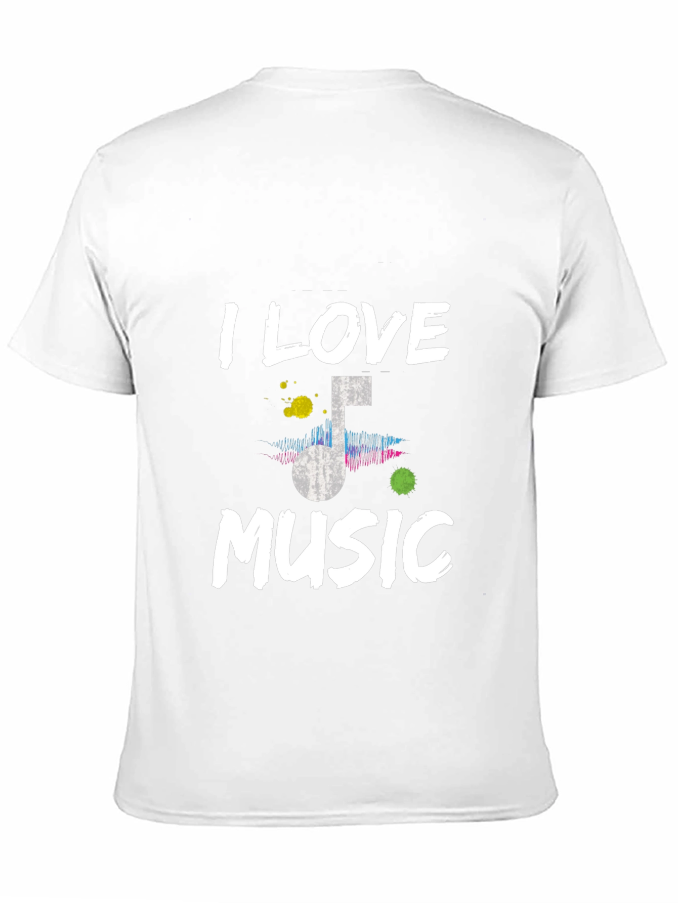 I Love Music Black Graphic Tee