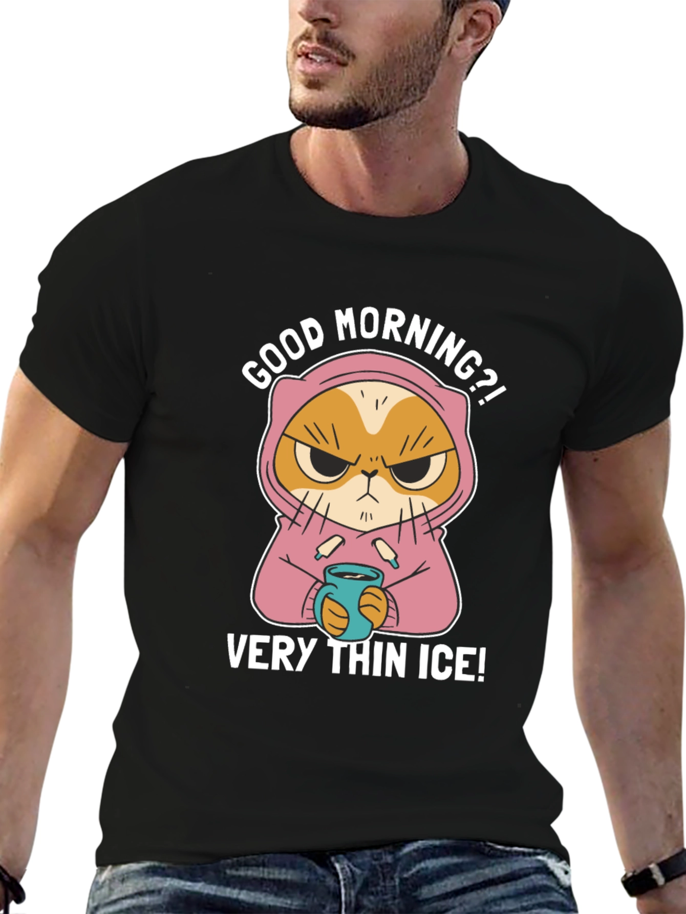 Grumpy Cat T-Shirt - Very Thin Ice!