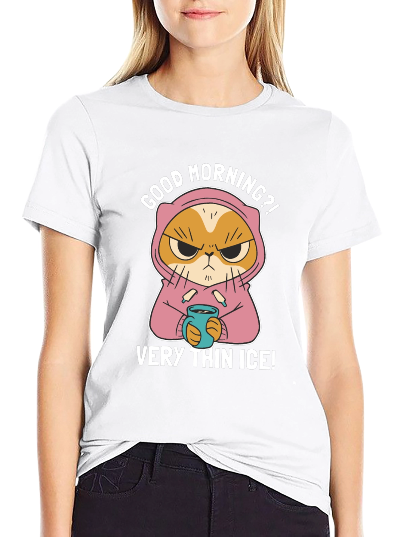 Grumpy Cat T-Shirt - Very Thin Ice!