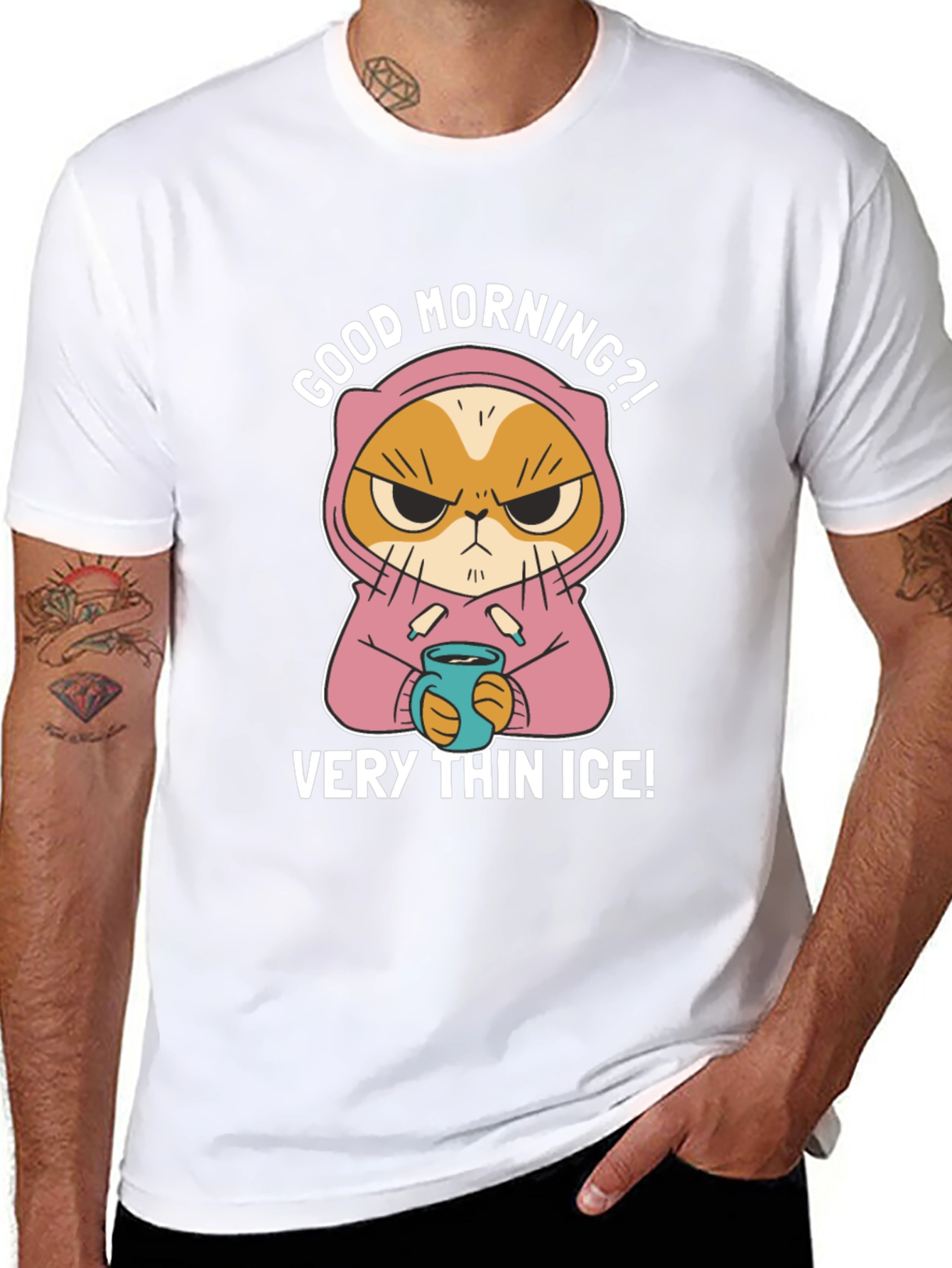 Grumpy Cat T-Shirt - Very Thin Ice!